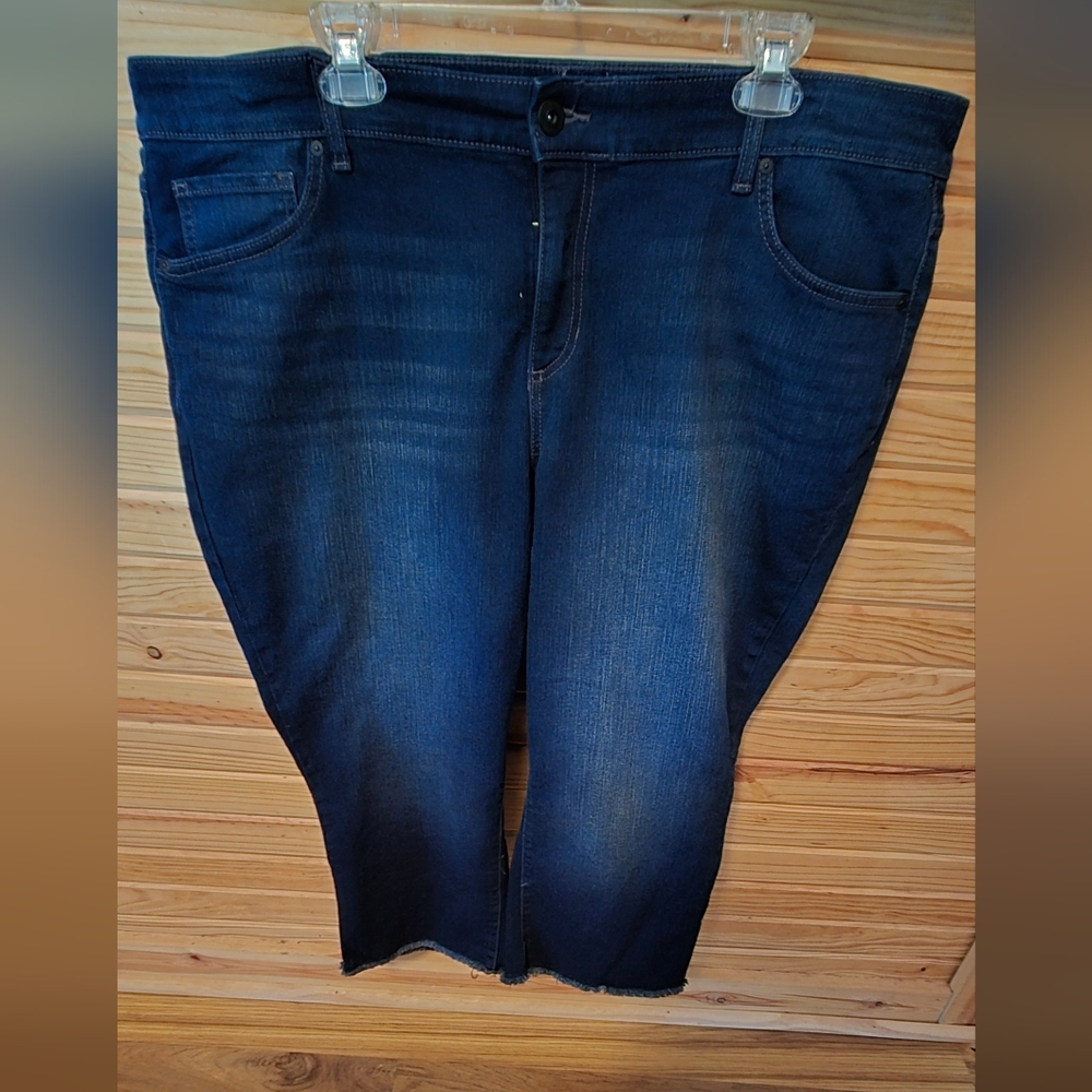 Style & Co. Deep Indigo Cropped Ankle Jeans